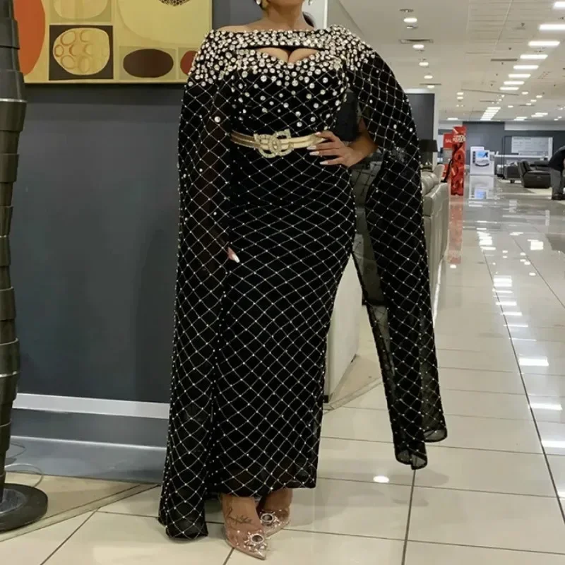 African Party Maxi Dresses for Women Evening Dress Dashiki Off Shoulder Beaded Africa Clothes Plus Size Bodycon Christmas Robe
African Party Maxi Dresses for Women Evening Dress Dashiki Off Shoulder Beaded Africa Clothes Plus Size Bodycon Christmas Robe