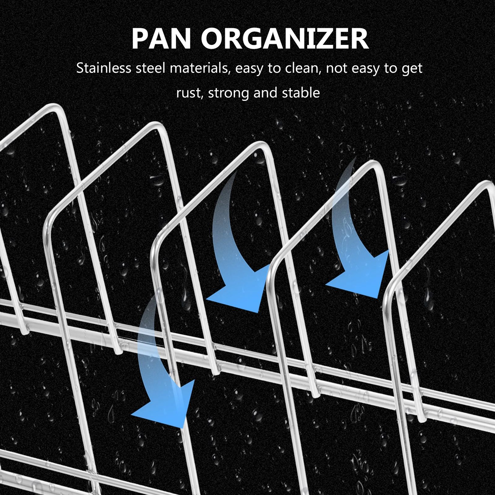 2 pcs Stainless Steel Kitchen Rack Plate ganizer Multi slots Design Countertop Cabinet Pan Lid Storage Holder Easy Clean Strong
2 pcs Stainless Steel Kitchen Rack Plate ganizer Multi slots Design Countertop Cabinet Pan Lid Storage Holder Easy Clean Strong
