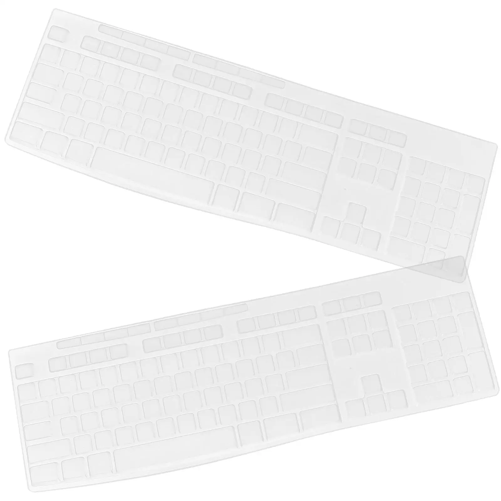 2 Pcs Keyboard Film Transparent Computer Covers Dust-proof Waterproof Silicone Keyboard Protection Membrane for Desktop
2 Pcs Keyboard Film Transparent Computer Covers Dust-proof Waterproof Silicone Keyboard Protection Membrane for Desktop