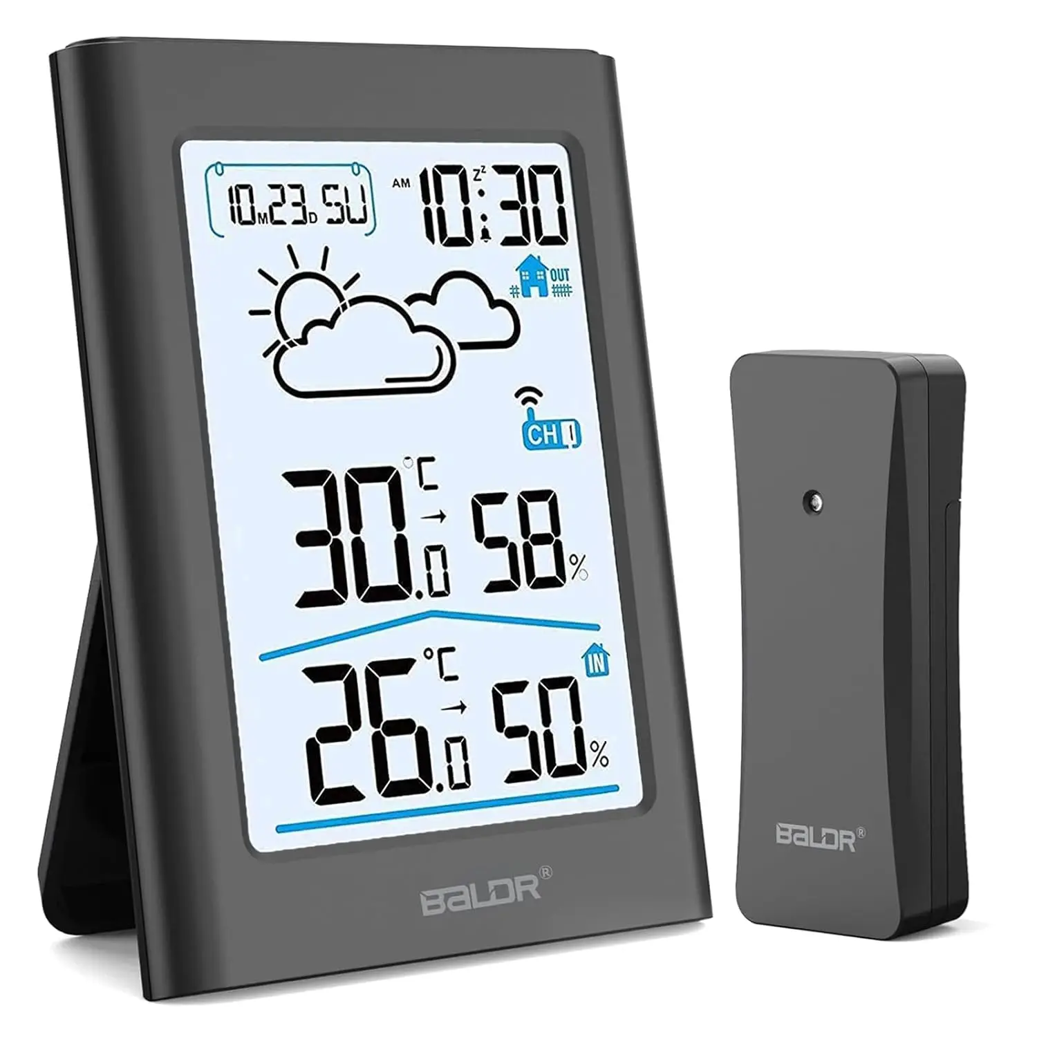 Indoor Outdoor Thermometer Wireless with Clock, Battery Powered Weather Station, Portable Temperature Monitor for Home Patio
Indoor Outdoor Thermometer Wireless with Clock, Battery Powered Weather Station, Portable Temperature Monitor for Home Patio