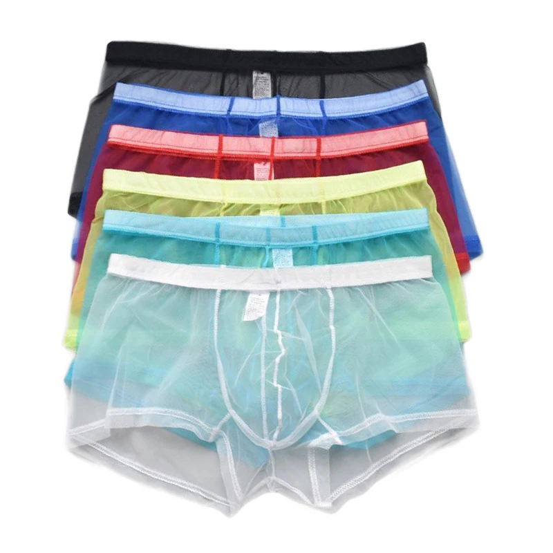 6PCS Sexy Underwear Boxers Ultra-thin Seductive Mesh Breathable Sexy Transparent Boxershort Men's Sexy Boxer Underpants
6PCS Sexy Underwear Boxers Ultra-thin Seductive Mesh Breathable Sexy Transparent Boxershort Men's Sexy Boxer Underpants