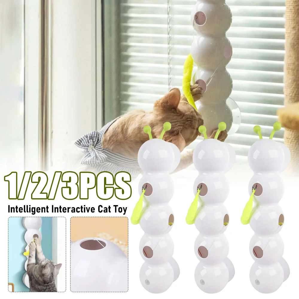 1-3PCS Intelligent Interactive Cat Toy Motion Activated Worm Post Toy With Tail Automatic Emerging from The Hole Teasing Cat Toy
1-3PCS Intelligent Interactive Cat Toy Motion Activated Worm Post Toy With Tail Automatic Emerging from The Hole Teasing Cat Toy