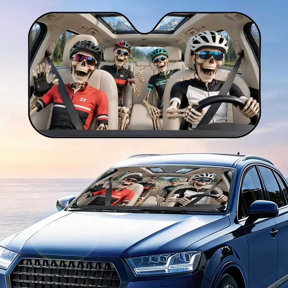 Skeleton in Cycling Kit Sun Visor Car Windshield Sunshade UV Protection Reflective Foldable Heat Insulation Cover
Skeleton in Cycling Kit Sun Visor Car Windshield Sunshade UV Protection Reflective Foldable Heat Insulation Cover