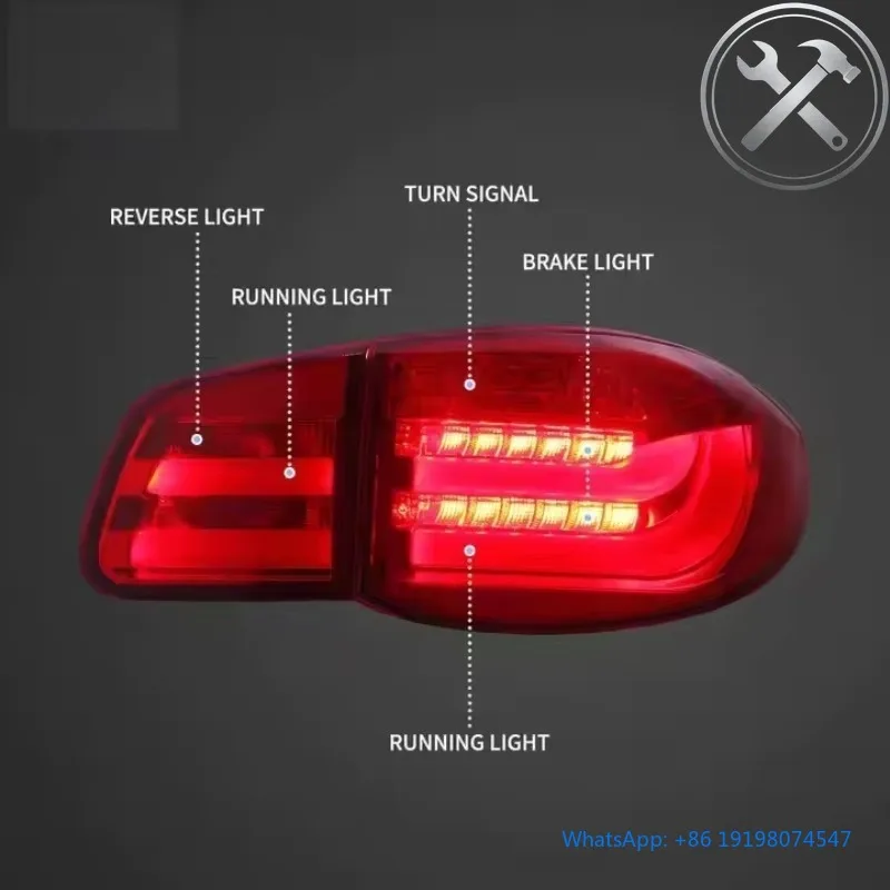 2010-2012 Mid Size SUV Sequential Turn Signal Full LED Taillights Assembly 6000K Cool White Waterproof Rear Auto Parts
2010-2012 Mid Size SUV Sequential Turn Signal Full LED Taillights Assembly 6000K Cool White Waterproof Rear Auto Parts