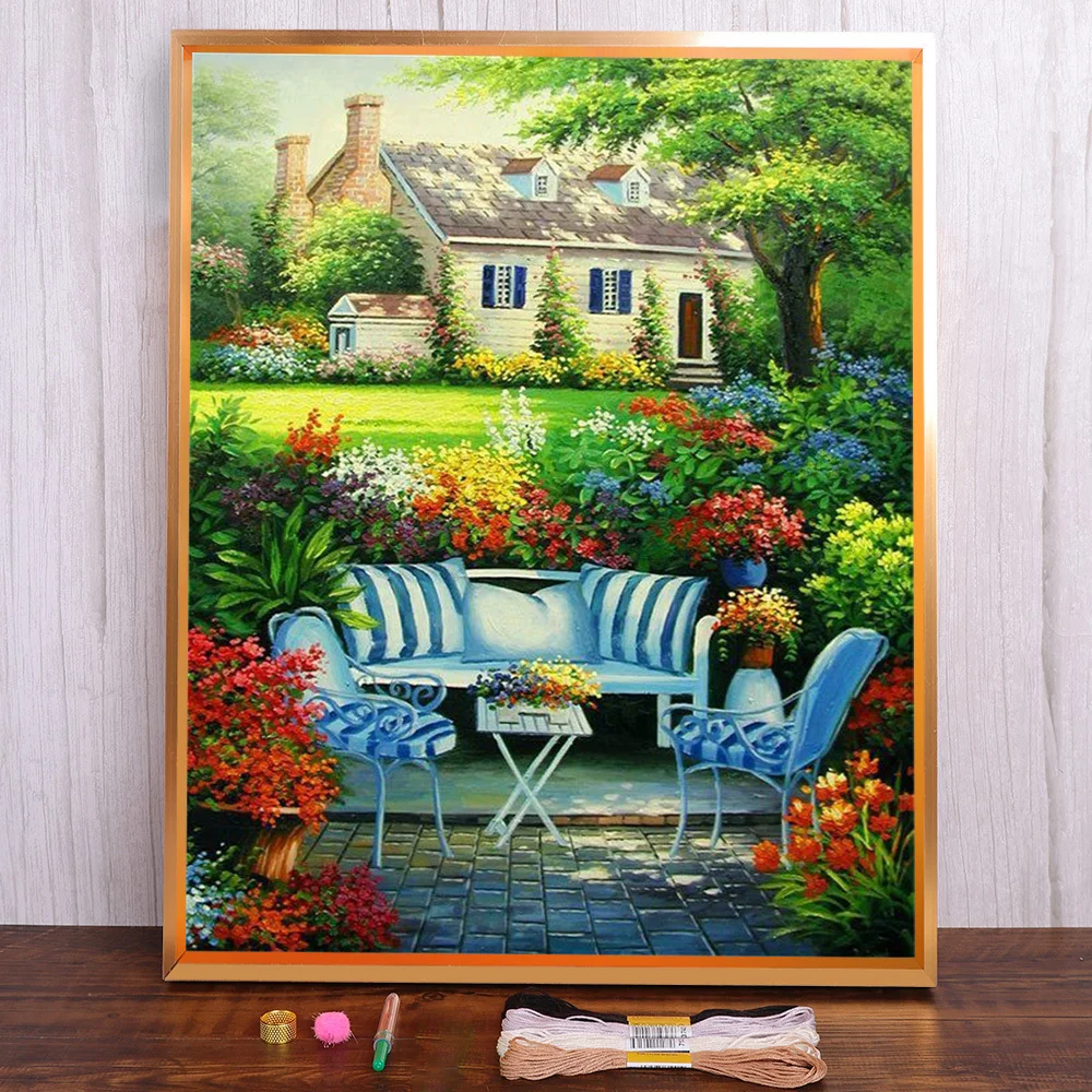 Landscape House Garden Pre-Printed 11CT Cross Stitch Embroidery Full Kit Painting Hobby Handicraft Knitting Mulina Sales Magic
Landscape House Garden Pre-Printed 11CT Cross Stitch Embroidery Full Kit Painting Hobby Handicraft Knitting Mulina Sales Magic