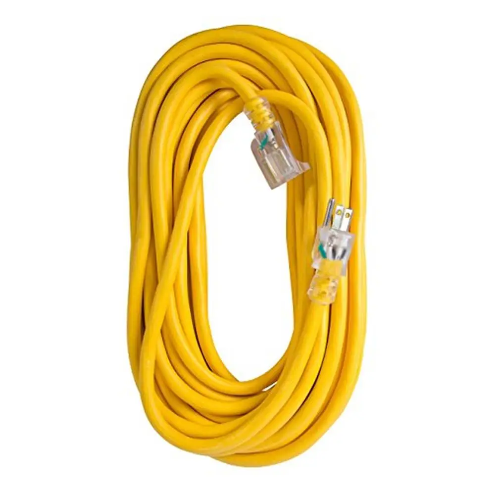 Удлинитель для улицы, 50 футов, 12 AWG, сверхпрочный, 15 А/125 В переменного тока, индикатор с одной розеткой, светло-желтый, устойчивый к атмосферным воздействиям
Удлинитель для улицы, 50 футов, 12 AWG, сверхпрочный, 15 А/125 В переменного тока, индикатор с одной розеткой, светло-желтый, устойчивый к атмосферным воздействиям