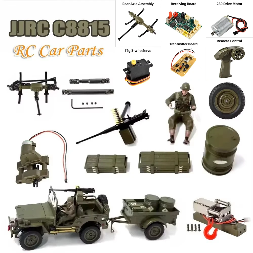 JJRC C8815 1/10 RC Remote Control Car Parts Wave Box Motor Servo Tire Receiver Plate Drive Shaft Oil Drum Front and Rear Axle
JJRC C8815 1/10 RC Remote Control Car Parts Wave Box Motor Servo Tire Receiver Plate Drive Shaft Oil Drum Front and Rear Axle