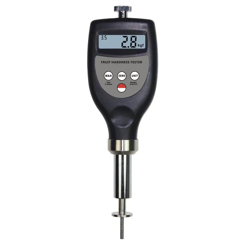 Digital Fruit Hardness Tester CS-402-5 Peach, Banana, Apricot, Plum, Melon, Citrus Hardness meter Range 0.2~5.0 kgf/cm²
Digital Fruit Hardness Tester CS-402-5 Peach, Banana, Apricot, Plum, Melon, Citrus Hardness meter Range 0.2~5.0 kgf/cm²