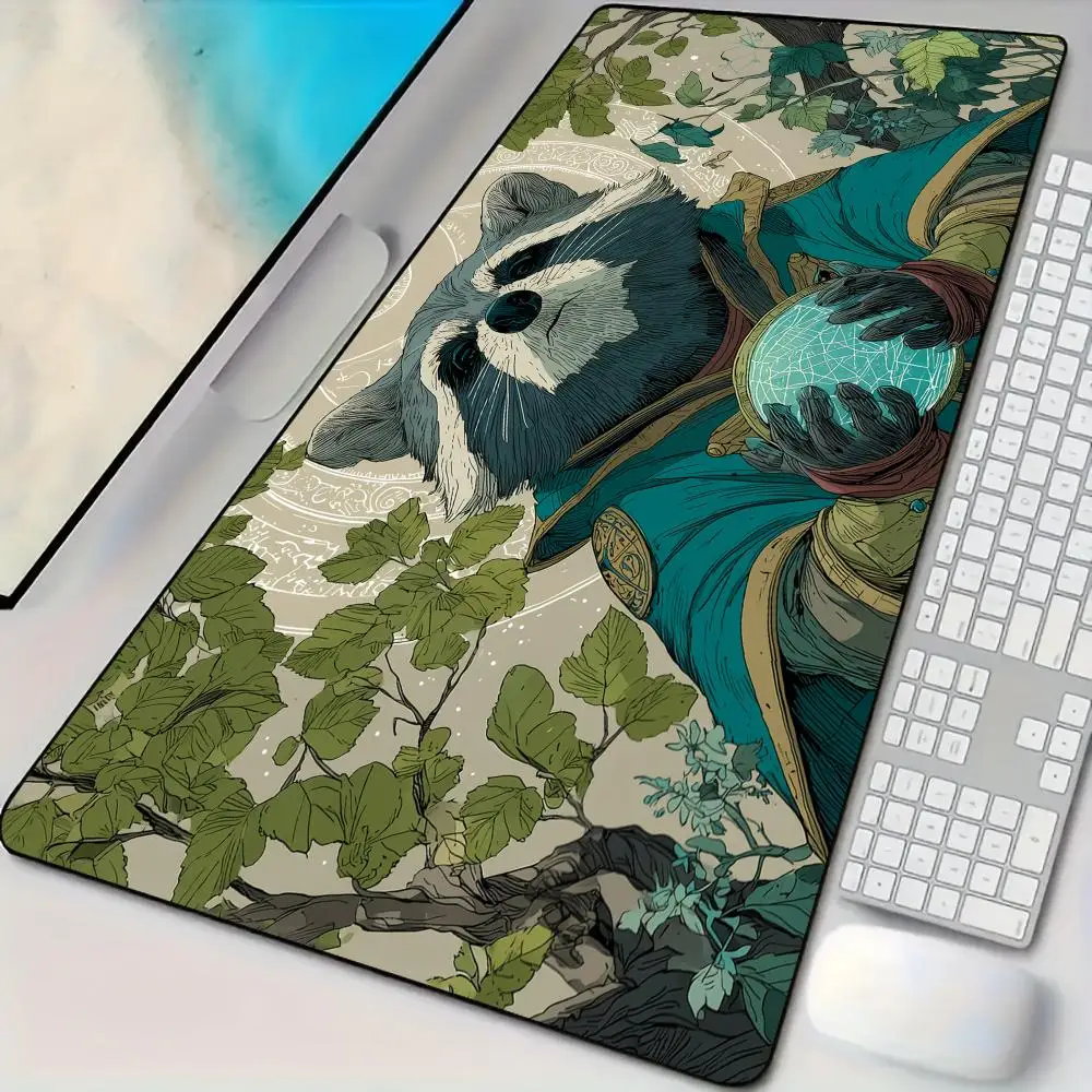 Коврик для мыши Mysterious Rune Magic Raccoon, настольный коврик с прошитыми краями, резиновый противоскользящий прочный аксессуар для ПК, игровые коврики, коврик
Коврик для мыши Mysterious Rune Magic Raccoon, настольный коврик с прошитыми краями, резиновый противоскользящий прочный аксессуар для ПК, игровые коврики, коврик