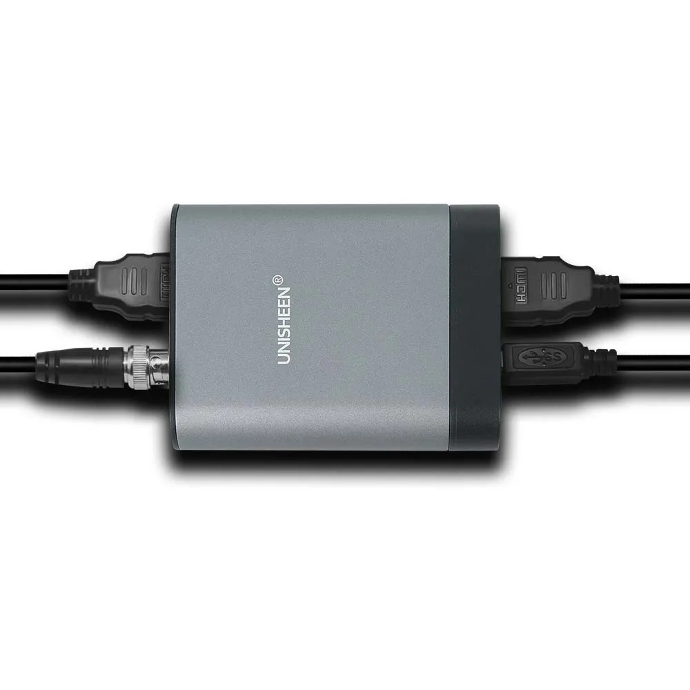 UNISHEEN 4K Portable USB 60FPS SDI HDMI VIDEO CAPTURE Card Box Grabber Dongle Adapter Free Driver win11 Linux Mac
UNISHEEN 4K Portable USB 60FPS SDI HDMI VIDEO CAPTURE Card Box Grabber Dongle Adapter Free Driver win11 Linux Mac