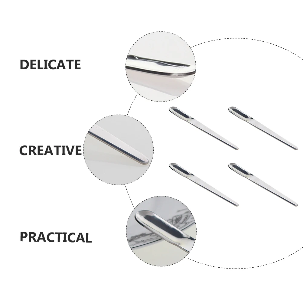4pcs Coffee Spoon Stainless Steel Practical Small Scoop Mixing Spoon For Espresso Dessert Cream Tea Cake Ice Cream
4pcs Coffee Spoon Stainless Steel Practical Small Scoop Mixing Spoon For Espresso Dessert Cream Tea Cake Ice Cream