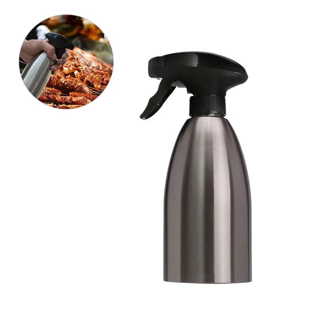 500Ml Stainless Steel Sprayer Bottle For Olive Oil Vinegar Wine Juice Seasoning Dispenser Hidden Nozzle Dustproof Kitchen Baking
500Ml Stainless Steel Sprayer Bottle For Olive Oil Vinegar Wine Juice Seasoning Dispenser Hidden Nozzle Dustproof Kitchen Baking