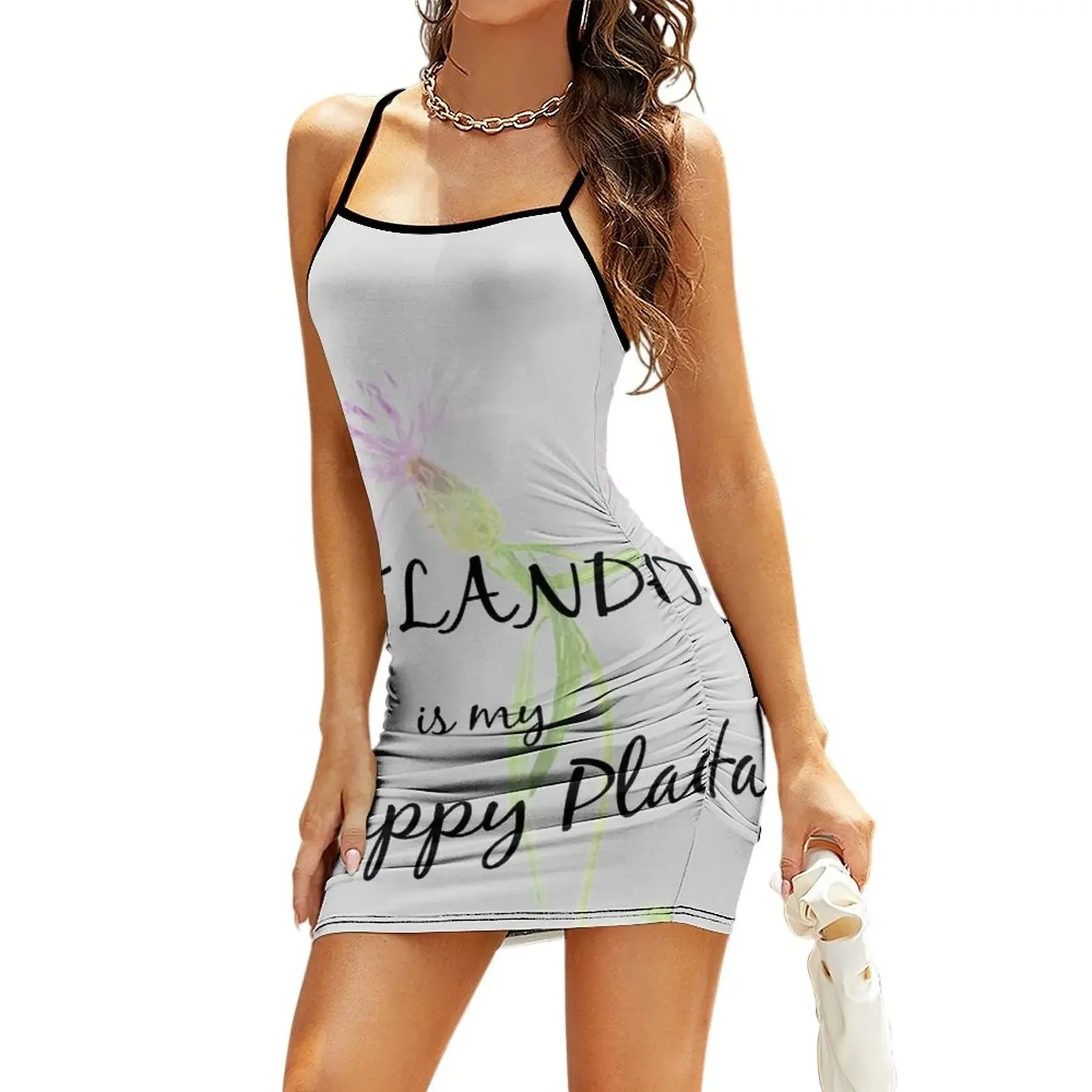 Outlander Is Happy Place Sling Dress loose summer dress Women's summer suit women's evening dresses Dress
Outlander Is Happy Place Sling Dress loose summer dress Women's summer suit women's evening dresses Dress