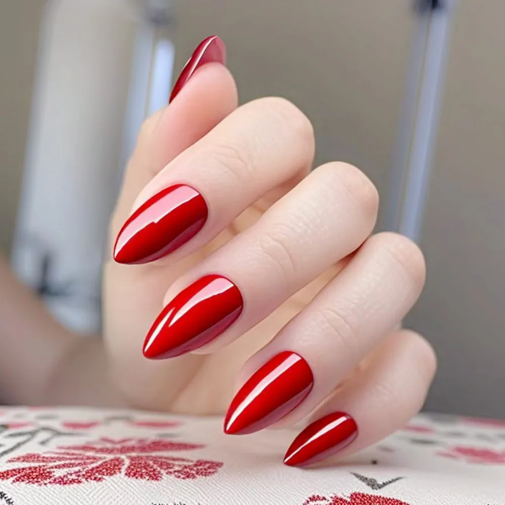 48Pcs Wine Red Short Stiletto False Nail With Glue Artificial Press On Fake Nail Girl Fingertips For Gluing Manicure Tool 
48Pcs Wine Red Short Stiletto False Nail With Glue Artificial Press On Fake Nail Girl Fingertips For Gluing Manicure Tool