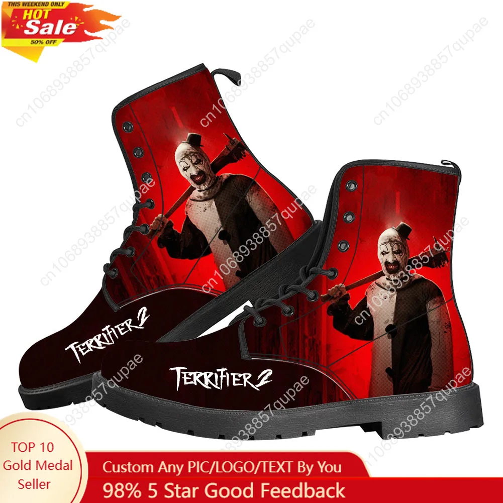 Terrifier Clown halloween Casual Boots Mens Womens Teenager Shoes Retro Street 3D water proof Boot Outdoor Customize Made Boots
Terrifier Clown halloween Casual Boots Mens Womens Teenager Shoes Retro Street 3D water proof Boot Outdoor Customize Made Boots