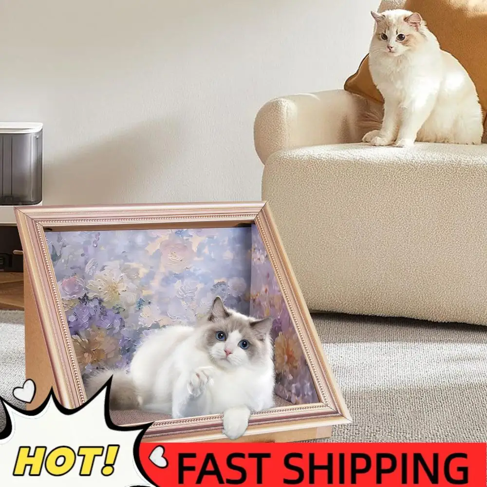 3D-доска для когтей кошек с эффектом масляной живописи, износостойкая, с рамой под масляную живопись, кошачий домик для декора гостиной и спальни
3D-доска для когтей кошек с эффектом масляной живописи, износостойкая, с рамой под масляную живопись, кошачий домик для декора гостиной и спальни