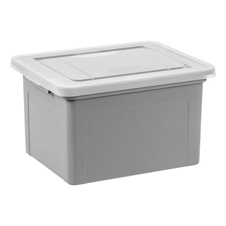 Plastic Storage Bins File Boxes Legal Letter Size 18" L x 14.18 W x 10.87 H Gray Single
Plastic Storage Bins File Boxes Legal Letter Size 18" L x 14.18 W x 10.87 H Gray Single