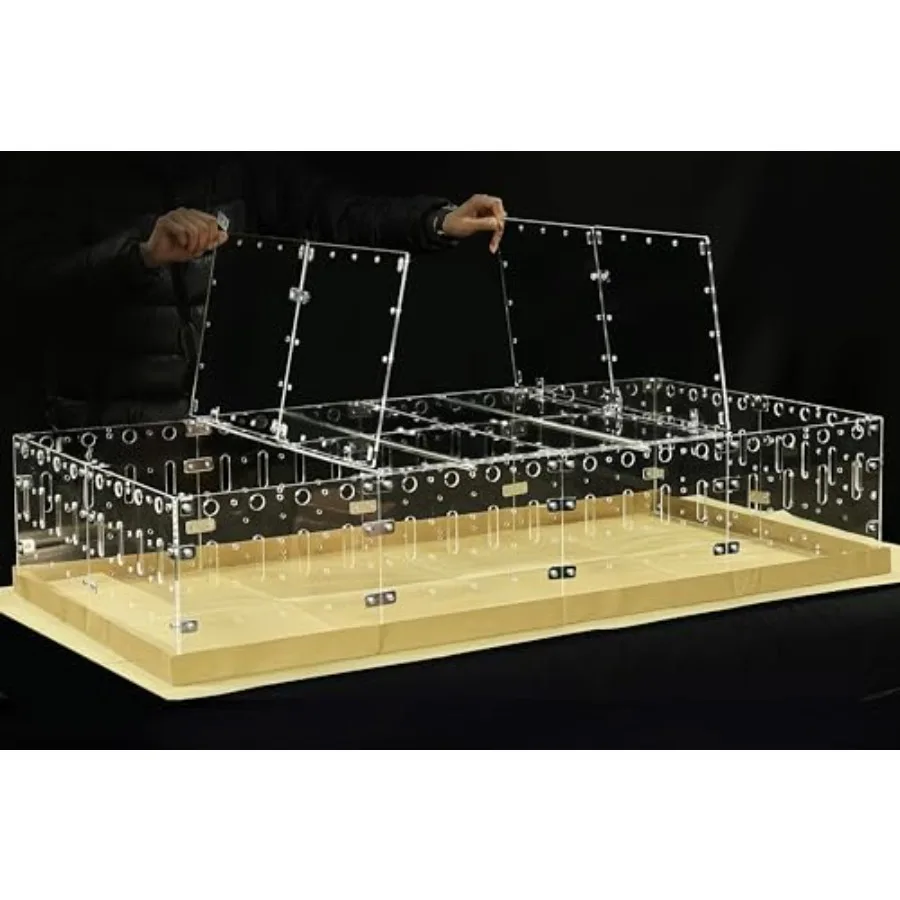4x2ft Thick Acrylic Cage Lid with Modern Design Featuring Stainless Steel Rods and Clear View Panels for Enhanced Visibility Id
4x2ft Thick Acrylic Cage Lid with Modern Design Featuring Stainless Steel Rods and Clear View Panels for Enhanced Visibility Id