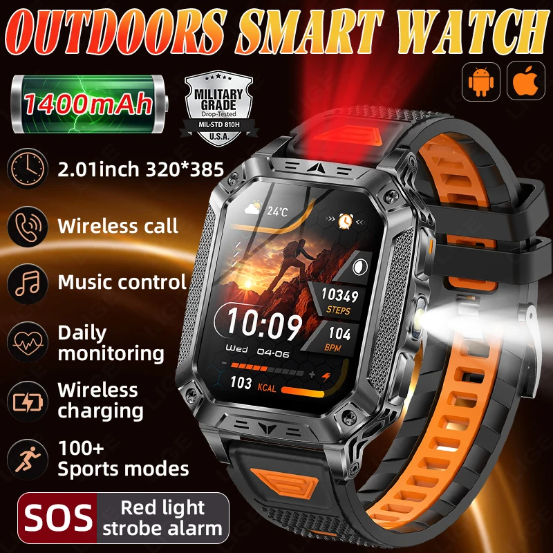 Новые военные умные часы с аккумулятором 1400 мАч, фитнес-трекер, часы с Bluetooth, звонками, измерением пульса, водонепроницаемые, для активного отдыха, мужской ремешок
Новые военные умные часы с аккумулятором 1400 мАч, фитнес-трекер, часы с Bluetooth, звонками, измерением пульса, водонепроницаемые, для активного отдыха, мужской ремешок