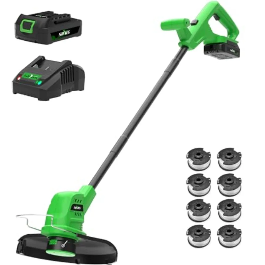 Weed Wacker Battery Powered 10 Inch String Trimmer Cordless with 2.0Ah Battery Lightweight Edger Trimmer with 8 Pcs Replace Spo
Weed Wacker Battery Powered 10 Inch String Trimmer Cordless with 2.0Ah Battery Lightweight Edger Trimmer with 8 Pcs Replace Spo