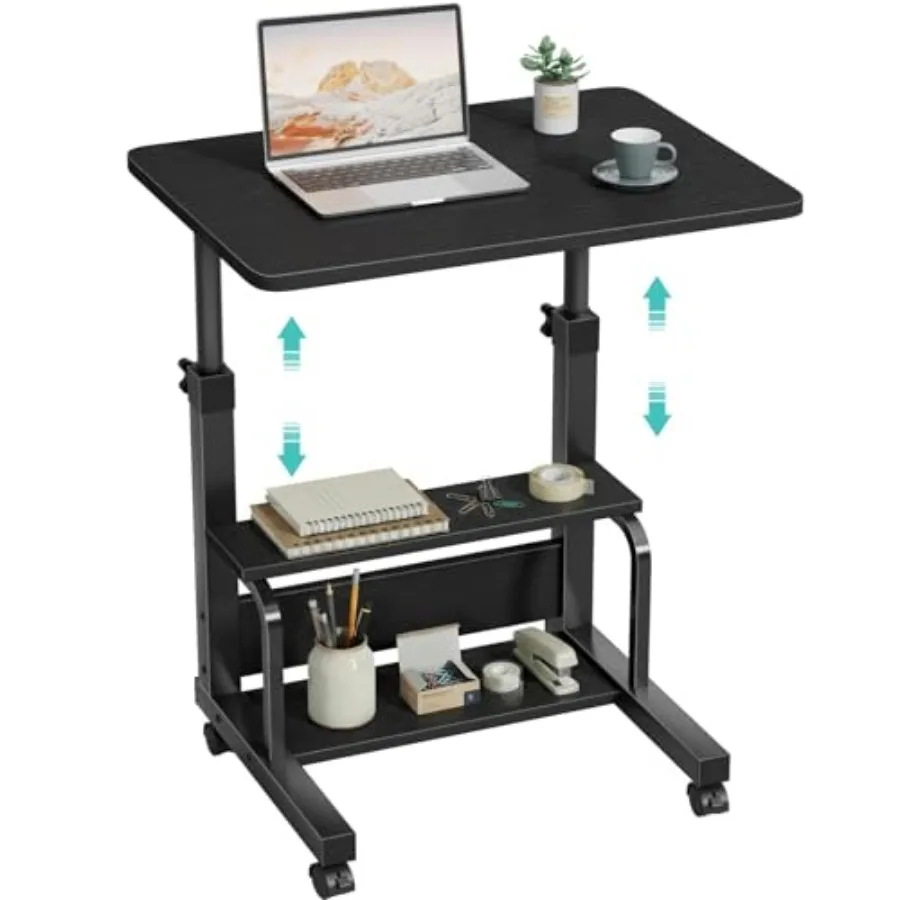 Small Rolling Desk for Small Spaces - 24 Portable Desk with Wheels, Height Adjustable C Shaped Side Table Mobile Laptop Desks w
Small Rolling Desk for Small Spaces - 24 Portable Desk with Wheels, Height Adjustable C Shaped Side Table Mobile Laptop Desks w