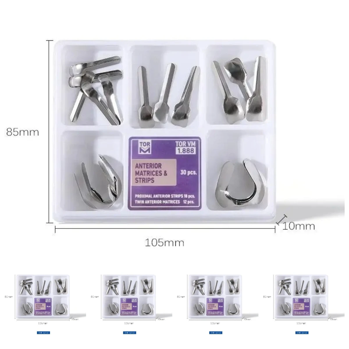 30Pcs 1.888 Stainless Steel Dental Sectional Matrix Bands Anterior Composite Filling Matrices Refill Kit
30Pcs 1.888 Stainless Steel Dental Sectional Matrix Bands Anterior Composite Filling Matrices Refill Kit