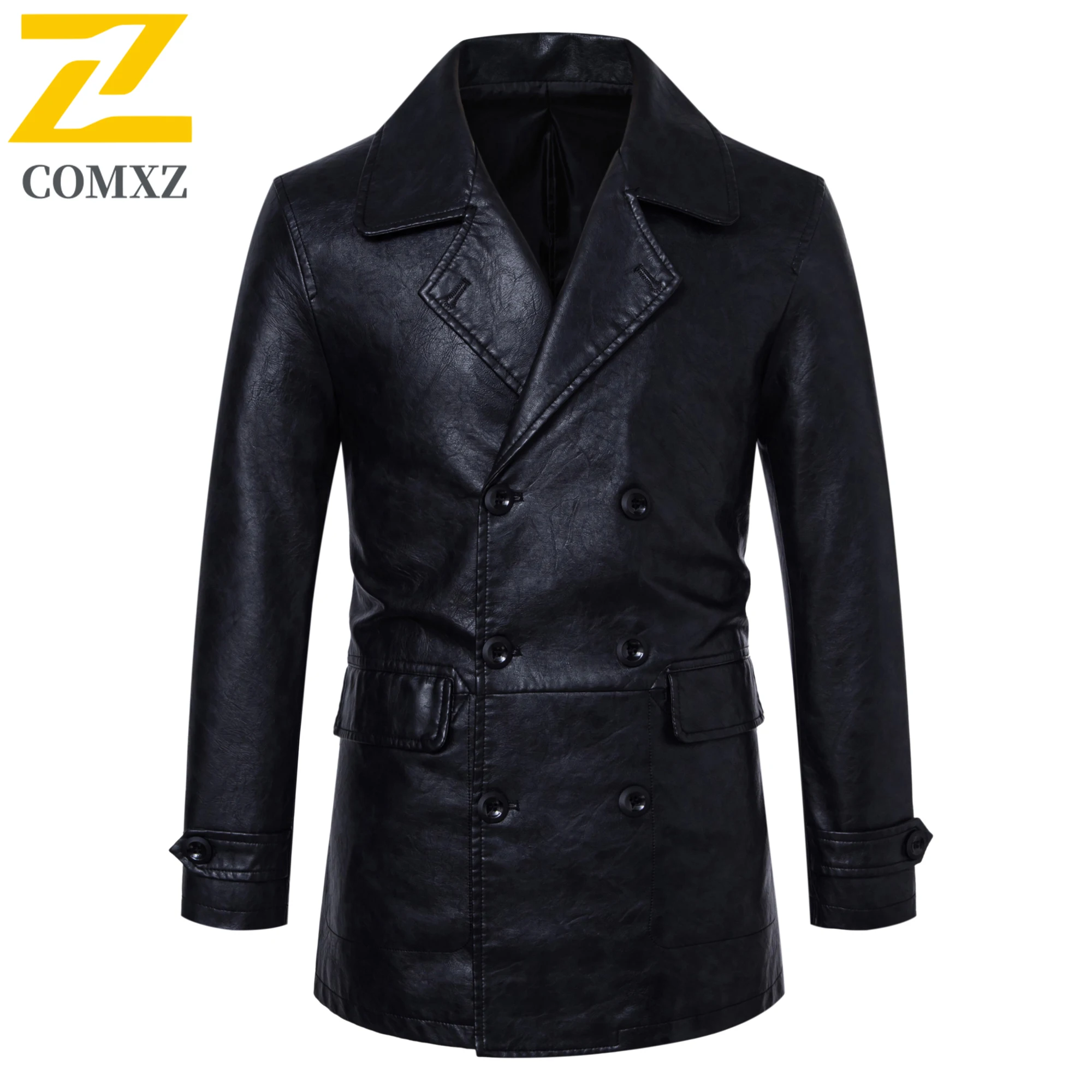 2025 New Men's Leather Jacket Urban Retro Mid-length Belt PU Leather Coat chaqueta Autumn Winter Motorcycle Faux Leather Jacket
2025 New Men's Leather Jacket Urban Retro Mid-length Belt PU Leather Coat chaqueta Autumn Winter Motorcycle Faux Leather Jacket