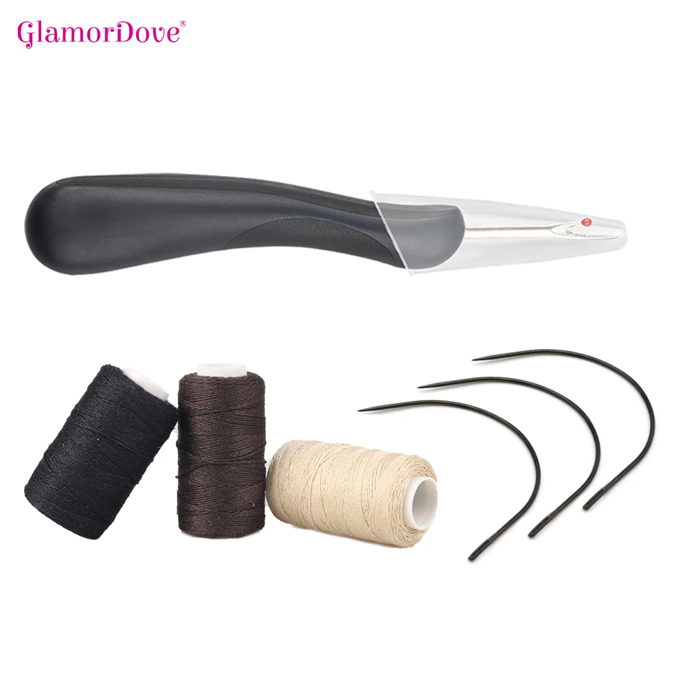 Weft Hair Extension Tools Custom Logo and Color Sewing Seam Ripper Curved Needle Tool Hair Needle Thick Polyester Thread
Weft Hair Extension Tools Custom Logo and Color Sewing Seam Ripper Curved Needle Tool Hair Needle Thick Polyester Thread