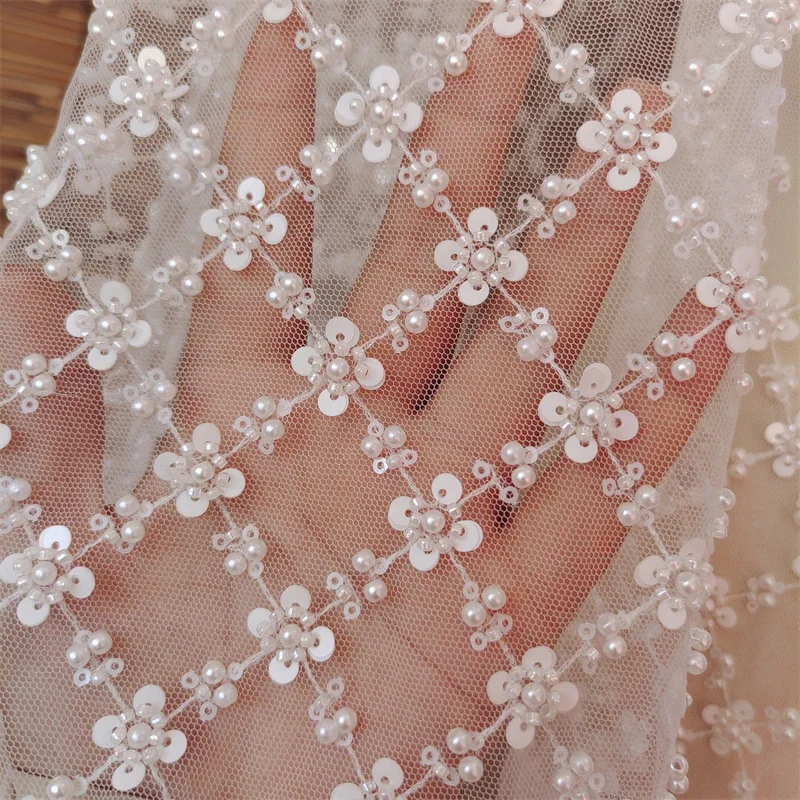 Checked Design Plaid Wedding Lace Dress Gown Lace 1 Yard 2022 NEW Off White Sequins Pearls Tulle Beaded Lace Fabric Material
Checked Design Plaid Wedding Lace Dress Gown Lace 1 Yard 2022 NEW Off White Sequins Pearls Tulle Beaded Lace Fabric Material