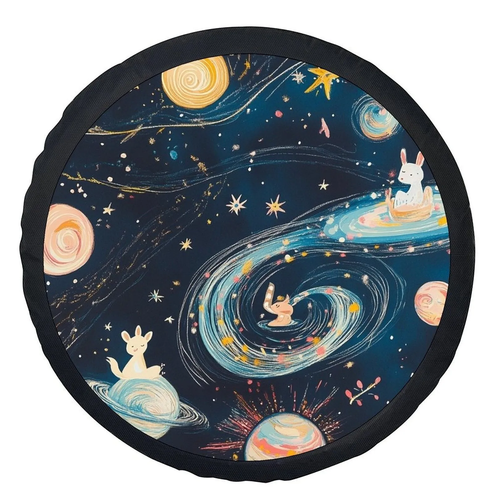 Space Rabbits Galaxy Tire Cover Universal Weatherresistant Polyester Wheel Protector
Space Rabbits Galaxy Tire Cover Universal Weatherresistant Polyester Wheel Protector