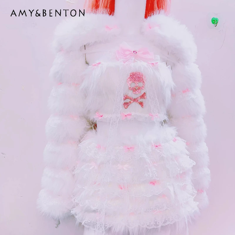 Original Princess White Fur Short Plush Women's Coat Autumn Winter New Slimming Warm Versatile Korean Short Skirt Set Ladies
Original Princess White Fur Short Plush Women's Coat Autumn Winter New Slimming Warm Versatile Korean Short Skirt Set Ladies