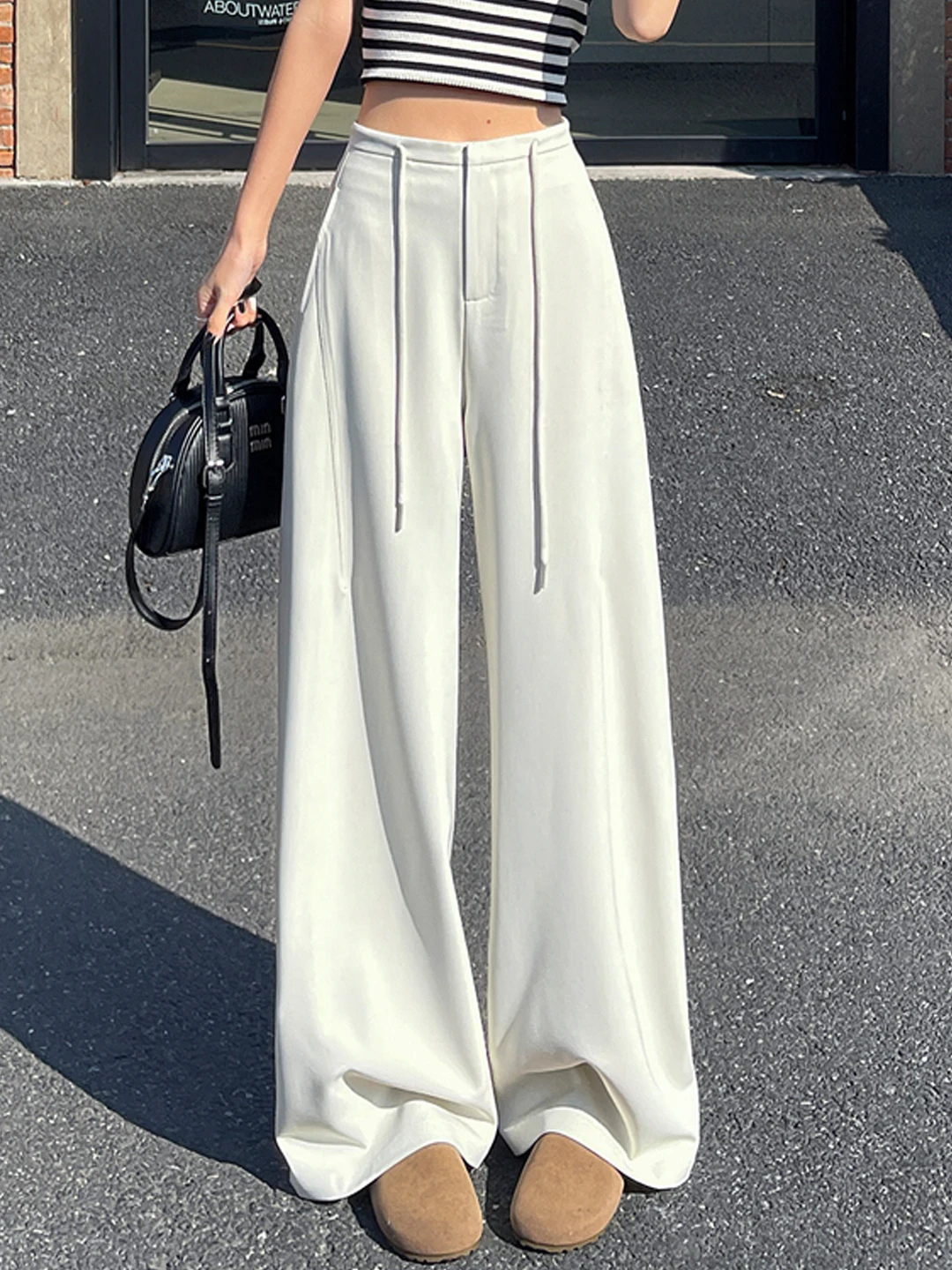 Elegant Beige Belted Suit Straight Leg Pants Women Summer 2026 New Wide Leg High Waist Drapey Long Casual Trousers
Elegant Beige Belted Suit Straight Leg Pants Women Summer 2026 New Wide Leg High Waist Drapey Long Casual Trousers