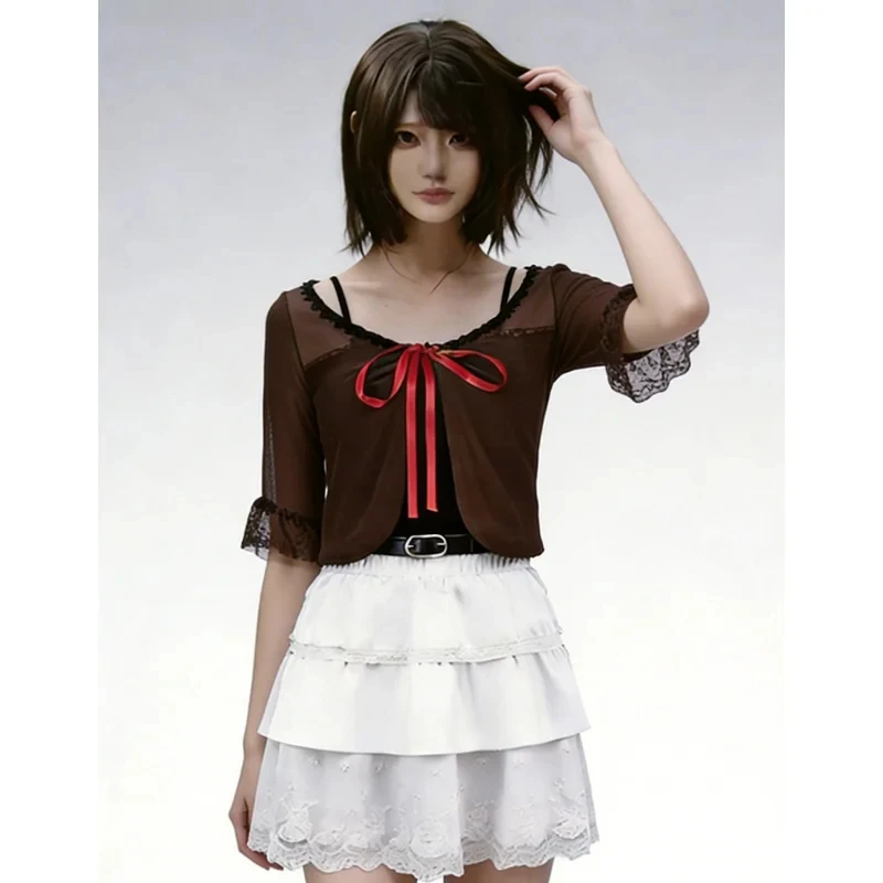 Euro 7 Cos Amakura Mio Cosplay Costume JK Uniform Set with Belt Shawl Dress and Suspenders Halloween Comic Con for Sister T 【【【2
Euro 7 Cos Amakura Mio Cosplay Costume JK Uniform Set with Belt Shawl Dress and Suspenders Halloween Comic Con for Sister T 【【【2