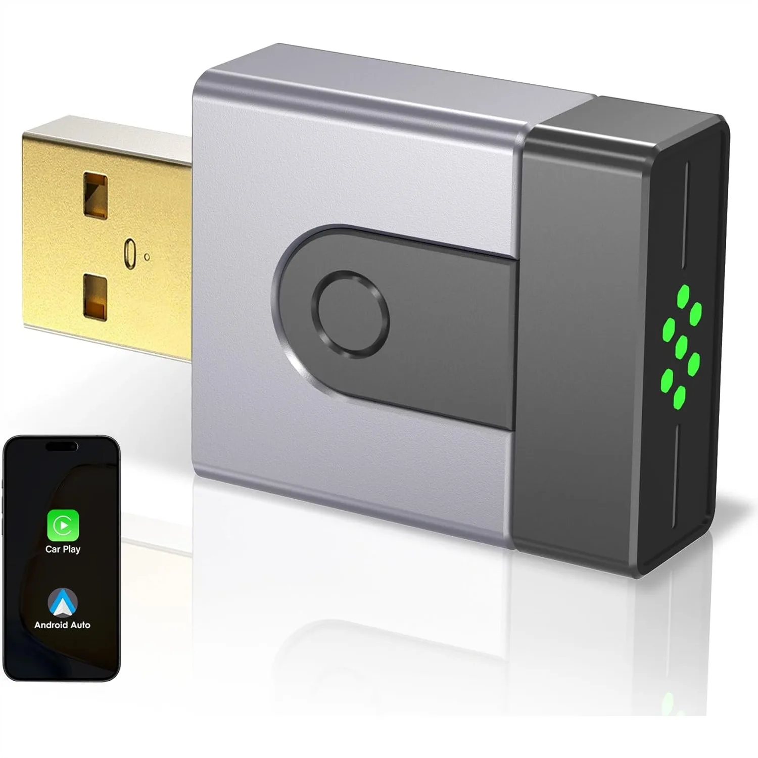 Wireless CarPlay Adapter for Apple and Android, Upgrade Wired to Wireless with Fast Auto-Connect, Plug & Play for Seamless
Wireless CarPlay Adapter for Apple and Android, Upgrade Wired to Wireless with Fast Auto-Connect, Plug & Play for Seamless