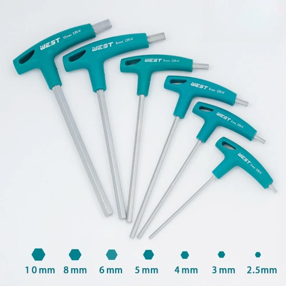 T-shaped Hex Wrench 2/2.5/3/4/5/6/8/10mm High Hardness Comfortable Extended Grip Hex Wrenche Durable Professional Hardware Tools
T-shaped Hex Wrench 2/2.5/3/4/5/6/8/10mm High Hardness Comfortable Extended Grip Hex Wrenche Durable Professional Hardware Tools