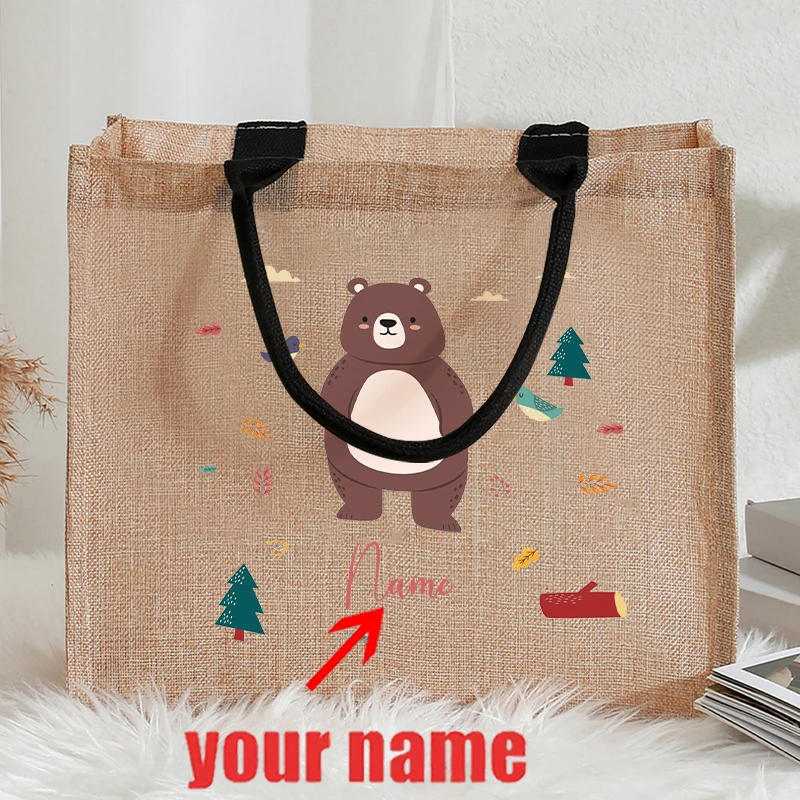 Customizable with Name Cute Mermaid Princess Ballerina Dancer Patterns Jute Tote with Hand Shopping Bag for Girls Childrens Gift
Customizable with Name Cute Mermaid Princess Ballerina Dancer Patterns Jute Tote with Hand Shopping Bag for Girls Childrens Gift