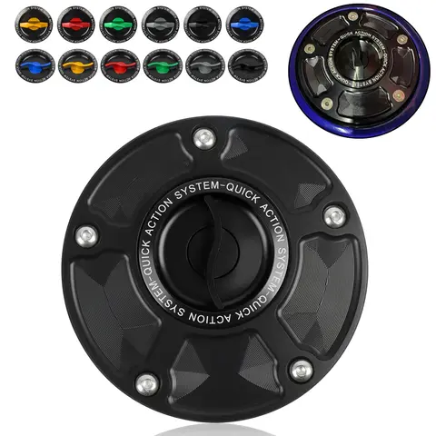 For Kawasaki Z650 Z750/R Z1000/SX EN-6N ZX-6R ZX-10R ER-6R Z800 NINJA H2/R Keyless Quick Release Tank Fuel Caps Gas Cover Case