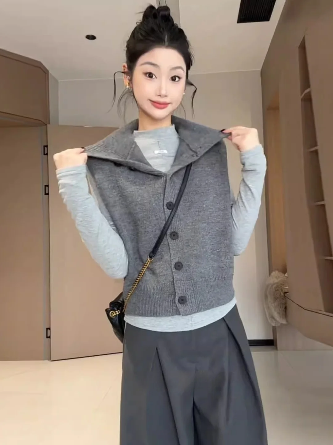 ay High Collar Knitted Vest Women's Autumn Winter Svel Outerwear Durable Comfortable Straight Cut Commute Sle
ay High Collar Knitted Vest Women's Autumn Winter Svel Outerwear Durable Comfortable Straight Cut Commute Sle