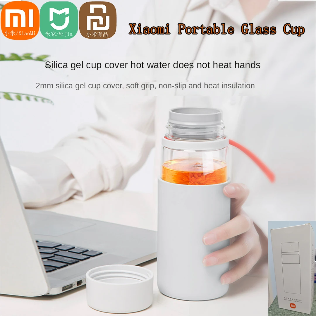 Xiaomi Mijia 400ml Glass Water Bottle with Portable Handle Anti-scald Leakage-proof Sport Milk Water Bottles Simple Office CUP
Xiaomi Mijia 400ml Glass Water Bottle with Portable Handle Anti-scald Leakage-proof Sport Milk Water Bottles Simple Office CUP