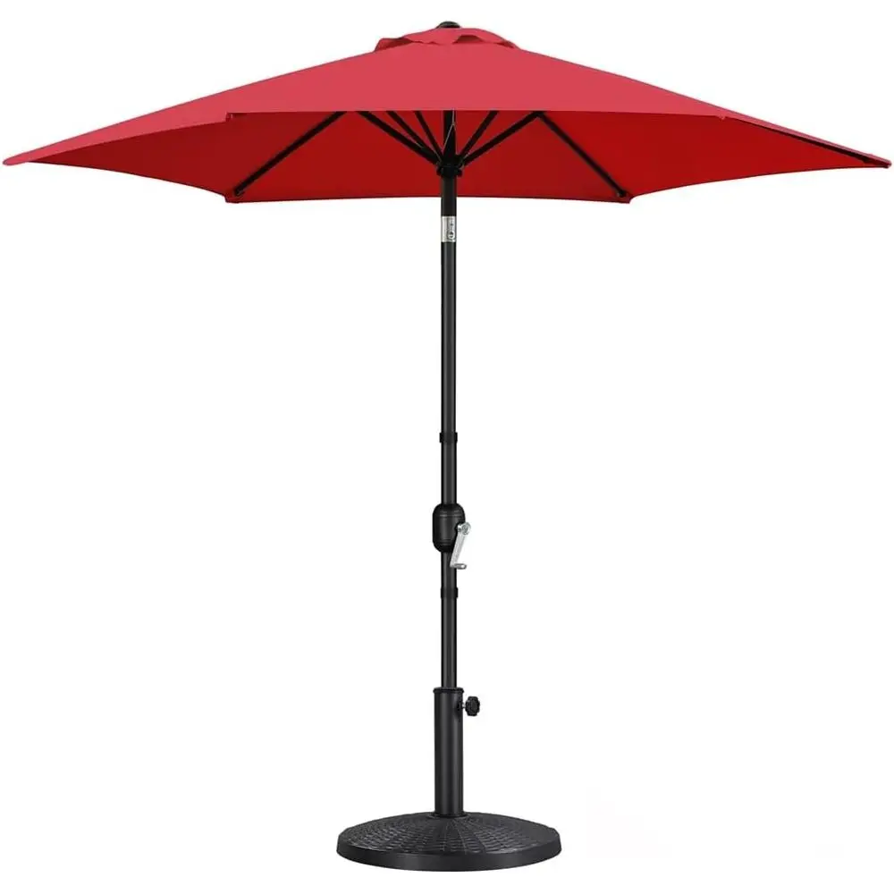 Heavy-Duty 9-Foot Patio Umbrella with 22lb Base, Push Button Tilt, Crank Lift, and Durable Ribs in Red
Heavy-Duty 9-Foot Patio Umbrella with 22lb Base, Push Button Tilt, Crank Lift, and Durable Ribs in Red