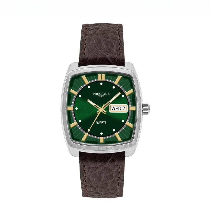 Classic Square Tonneau Men's Watch Double Calendar Leather Vintage Fashion Men's Quartz Watch Relogio Masculino Reloj Hombre
Classic Square Tonneau Men's Watch Double Calendar Leather Vintage Fashion Men's Quartz Watch Relogio Masculino Reloj Hombre