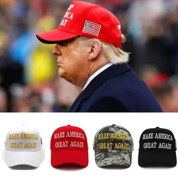 레드 화이트 2024 MAGA 도널드 트럼프 모자, 조절식 자수 미국 국기 야구 모자, 미국을 다시 위대하게 만드는 슬로건, 45-47