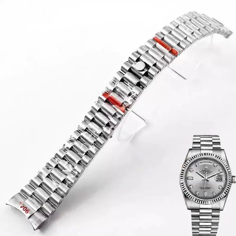 20MM Width Band For Sub Log NH34 NH35 Watch Accessories Presidential Solid Bracelet 904L Stainless Steel Lock Clasp Wristband
20MM Width Band For Sub Log NH34 NH35 Watch Accessories Presidential Solid Bracelet 904L Stainless Steel Lock Clasp Wristband