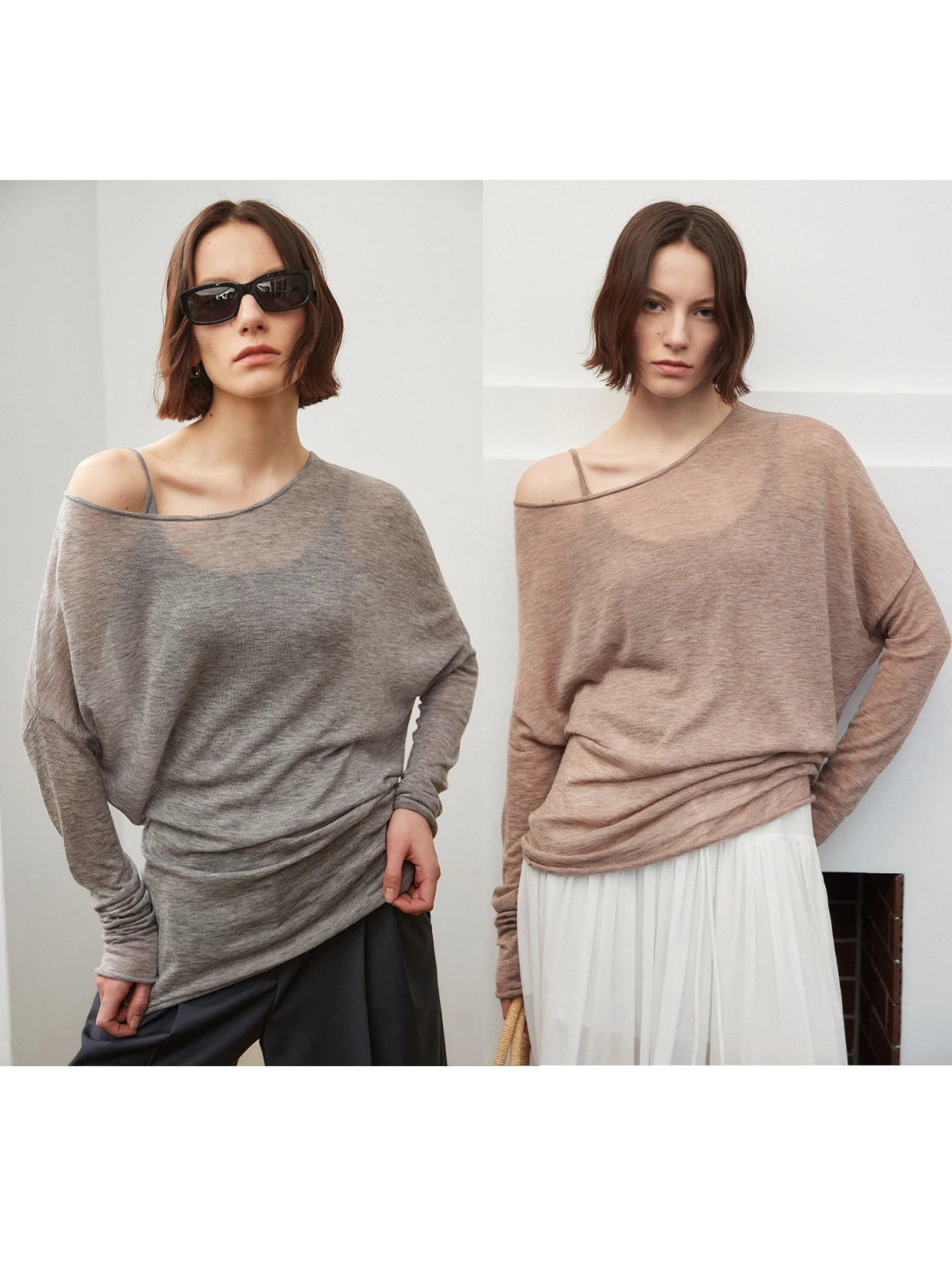Chao Fine Merino Water Soluble Wool Lightweight Knitted Cloud irt Strap Asymmetrical Slant oulder Loose Fit Casual Sle
Chao Fine Merino Water Soluble Wool Lightweight Knitted Cloud irt Strap Asymmetrical Slant oulder Loose Fit Casual Sle