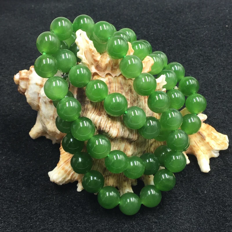 Ожерелье из нефрита и яшмы цвета шпината без черных пятен, круглые бусины
Ожерелье из нефрита и яшмы цвета шпината без черных пятен, круглые бусины