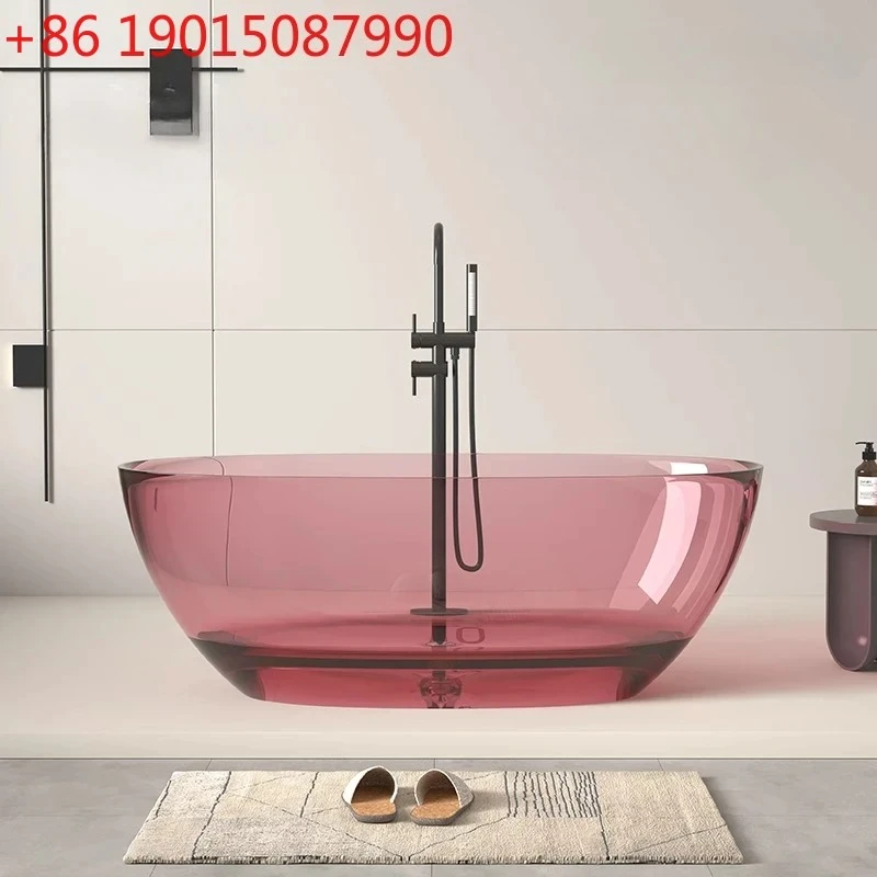 Transparent resin bathtub Independent colorful New bathtub Polymer crystal bathtub
Transparent resin bathtub Independent colorful New bathtub Polymer crystal bathtub