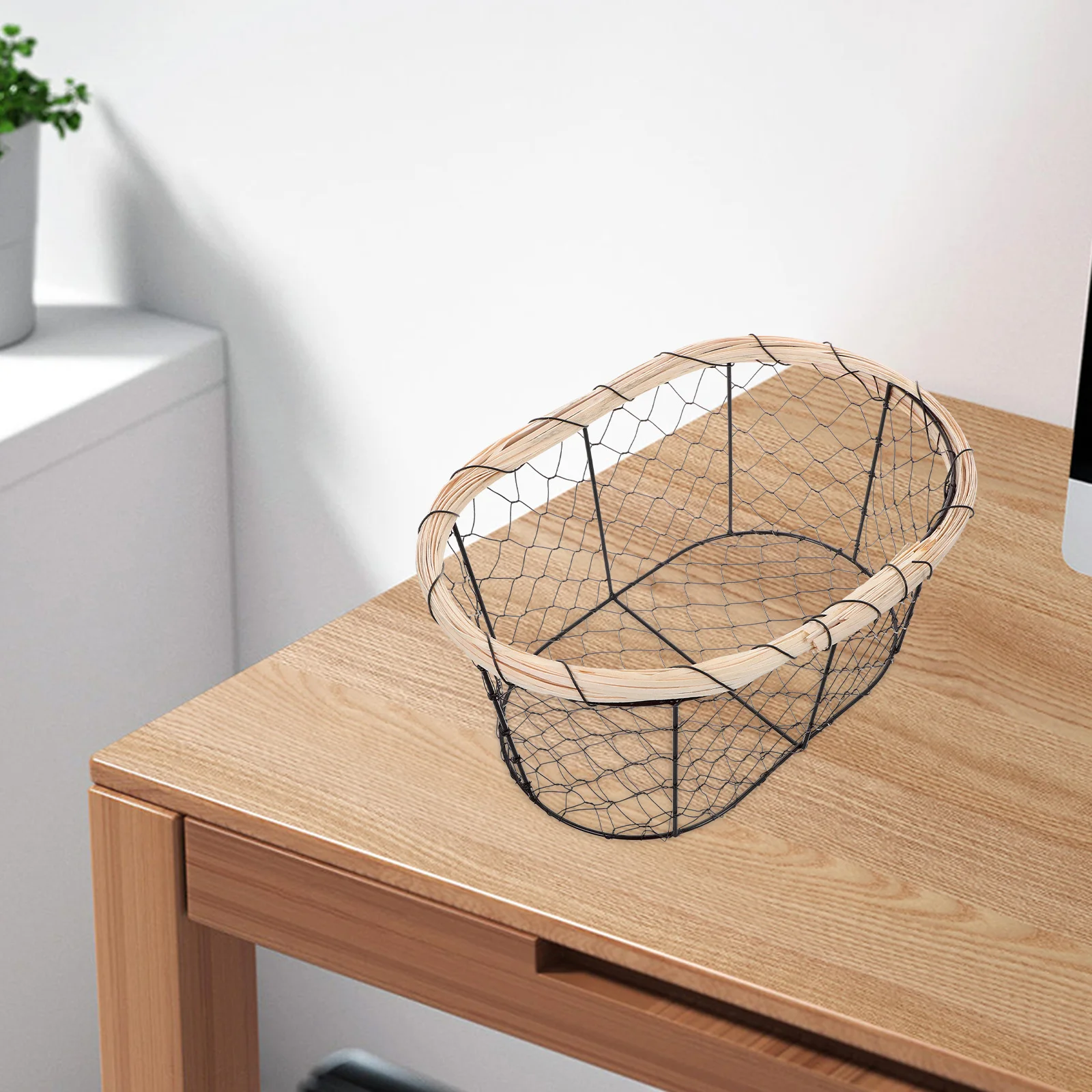 Baskets Bread Flower Chicken Egg Holder for Serving Countertop Black Collecting Apple 
Baskets Bread Flower Chicken Egg Holder for Serving Countertop Black Collecting Apple