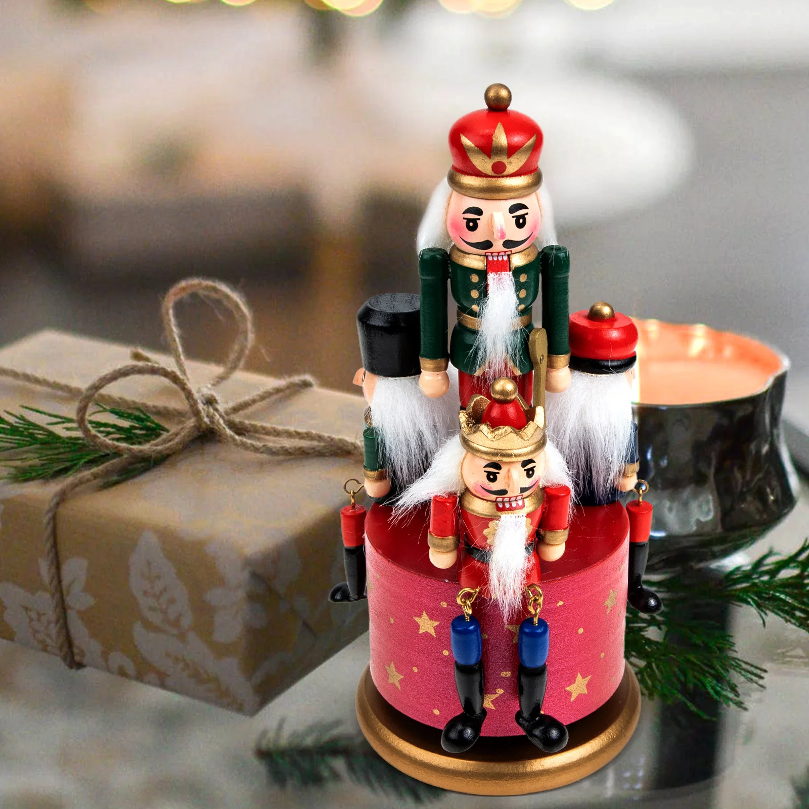 Home Supplies Desktop Ornament Wood Nutcracker Adorn Decor Musical Adornment Birthday Gift Accessories Xmas for DIY Decoration
Home Supplies Desktop Ornament Wood Nutcracker Adorn Decor Musical Adornment Birthday Gift Accessories Xmas for DIY Decoration