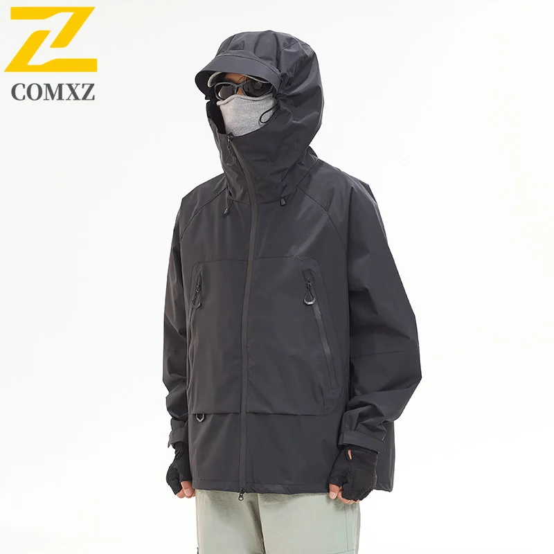 Functional Windproof Jacket Men Brand Hunting Fishing Three Proof Waterproof Hooded Windbreaker 2025 New Autumn Casual Work Coat
Functional Windproof Jacket Men Brand Hunting Fishing Three Proof Waterproof Hooded Windbreaker 2025 New Autumn Casual Work Coat