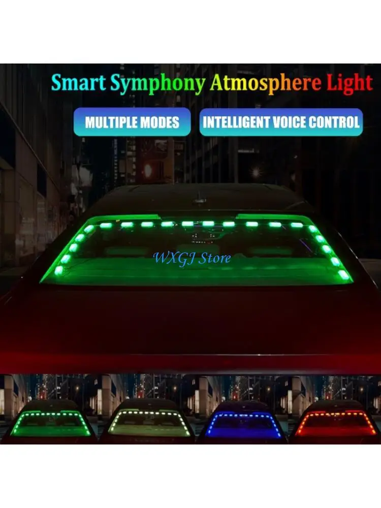 37JE Music Sync Sound Activated Car Trunk Light Bluetooth-compatible App Controlled Color Changing Dynamic Effects
37JE Music Sync Sound Activated Car Trunk Light Bluetooth-compatible App Controlled Color Changing Dynamic Effects